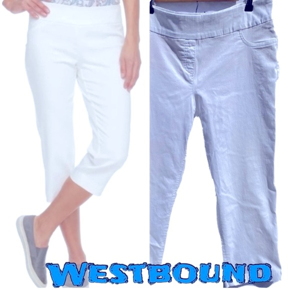 Westbound White capri pants  14